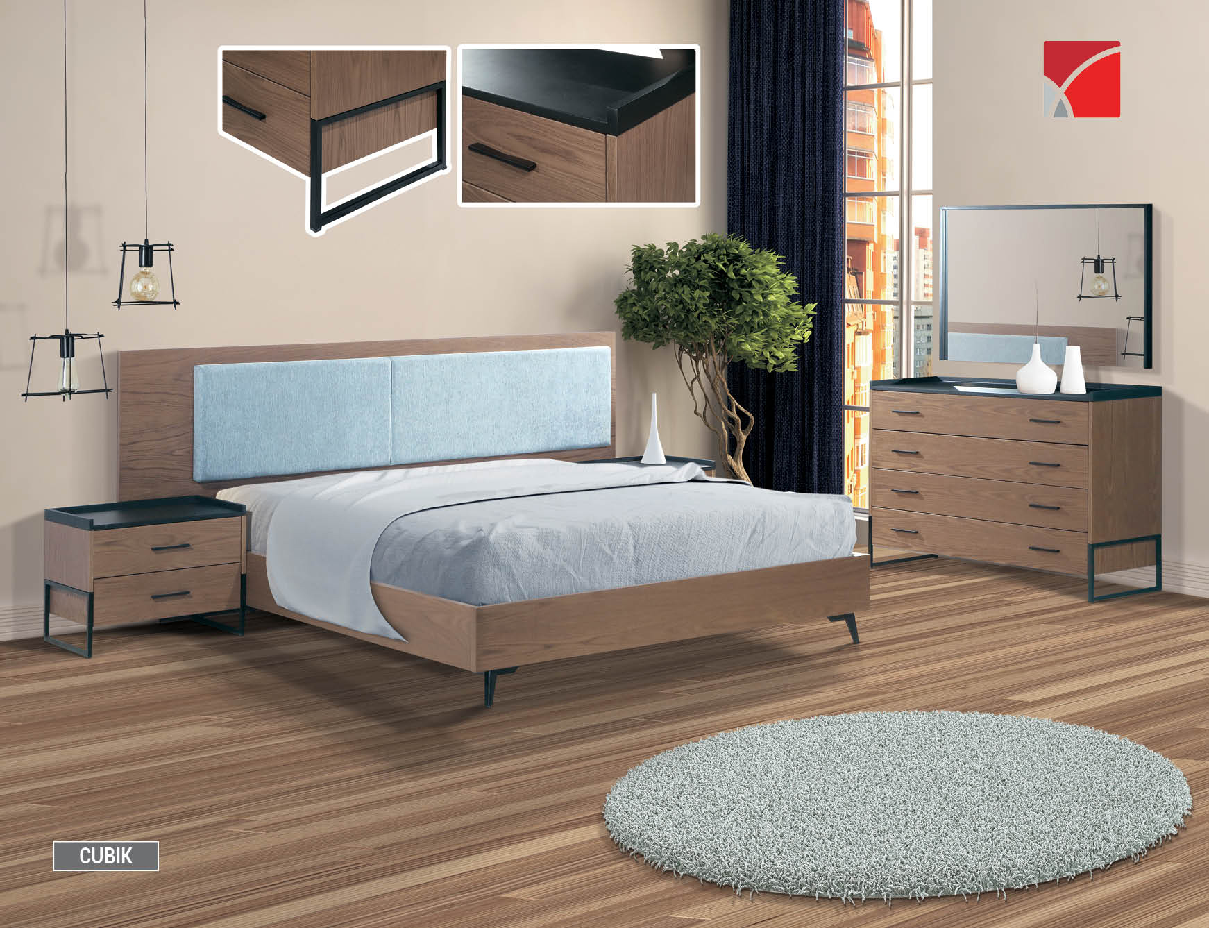 Κρεβατοκάμαρα CUBIK